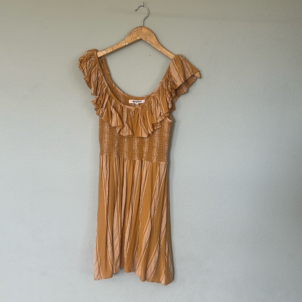 Rip Curl Yellow Ruffled Summer Dress
